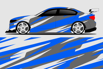 vector car sticker wrap design for racing car