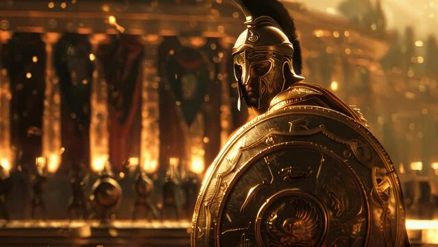 Achilles in his armor