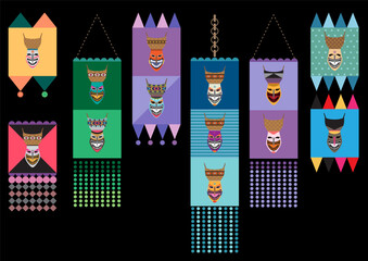 Phi ta khon graphic flag