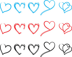 heart illustration.heart design icon flat.Modern flat valentine love sign.symbol for web site design, button to mobile app. Logo heart illustration,Trendy vector hart shape