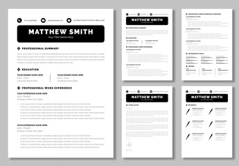 Clean Resume Design Layout