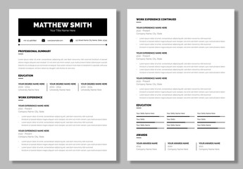 Simple Resume Layout