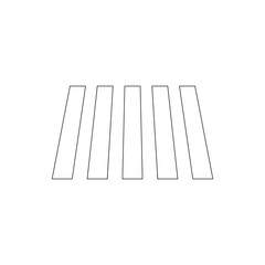 zebra cross icon vector illustration logo template. crosswalk icon symbol pedestrian Crossing street sign. EPS file 587.