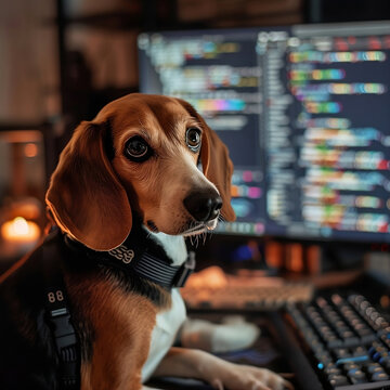 hund, beagle, tier, prammiert am computer, hintergrund monitor, h&uuml;bsch, braun, Dog, Beagle, Animal, Prized on Computer, Background Monitor, Pretty, Brown