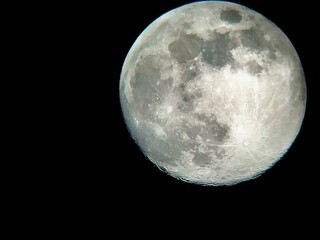 full moon in the night sky