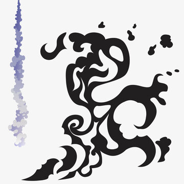 Black dragon tattoo idea (silhouette)
