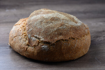 whole grain freshly baked bread on the table 6