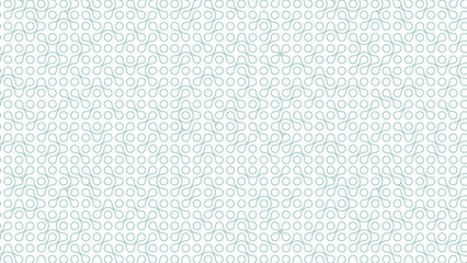 Vector colorful abstract geometric seamless pattern. Blue metaball outline pattern