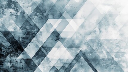 blue and white triangle background, technology design style, geometric abstract background