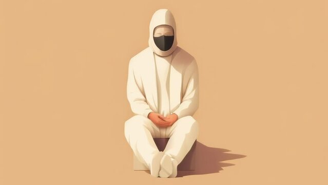 A person in a straightjacket indicating the feelings of being ped and helpless. Psychology art concept. .