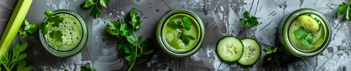 Cucumber and celery juice cleanse detoxifying green drink