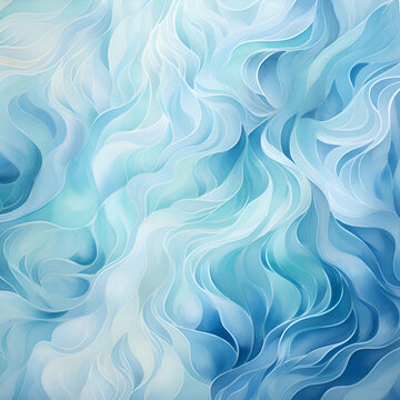 Abstract blue watercolor background. Digital art painting.  3d  rendering.