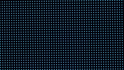 Close up of Blue LED Light Panel Displaying Vivid Pixels