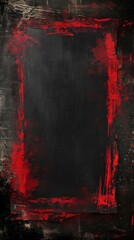 Abstract Artistry: A bold black canvas with striking red accents and grunge texture. This high-resolution image exudes a dynamic contrast, ideal for edgy designs or as a powerful statement piece - obrazy, fototapety, plakaty