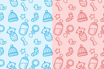 Baby Cute Seamless Pattern
