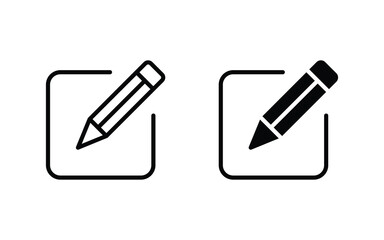 Edit icon set. Pencil icon, sign up icon vector illustration