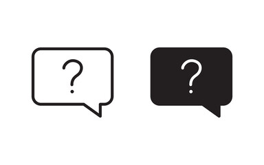 Question icon set vector for web, ui, and mobile apps