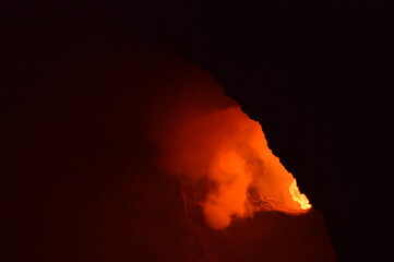 Active Volcano Lava closeup