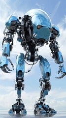 Giant futuristic robot