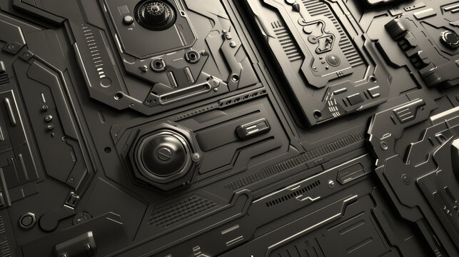 Black metal circuit board, advanced technology component surface