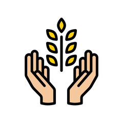 Holding Wheat Filled Style