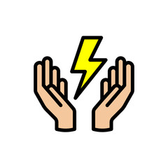 Holding Electricity Filled Style