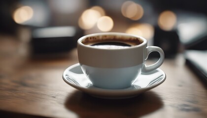 Obraz premium view of some coffee on table background