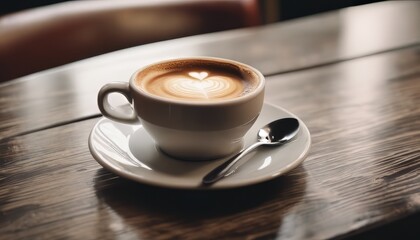 Obraz premium view of some coffee on table background
