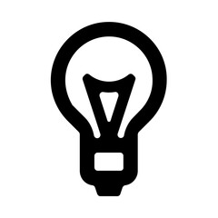 Led Lamp Lightbulb Line Icon