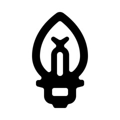 Led Lamp Lightbulb Line Icon