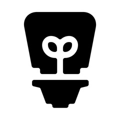 Led Lamp Lightbulb Solid Icon