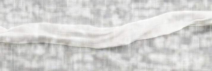 texture white linen on a plain white background, Natural linen fabric texture texture background. white canvas
