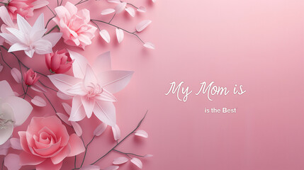 Naklejka premium Happy Mother's Day Card
