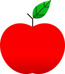 Red apple fruit icon