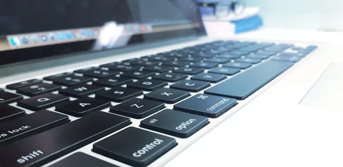 Fotobehang Closeup shot of computer keyboard © KC