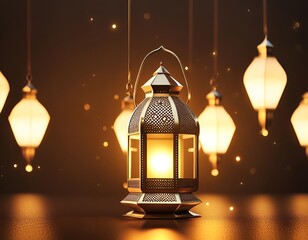 Obraz na płótnie Canvas Celebrate Ramadan Kareem with a unique photo created using AI technology.