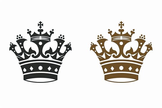 Black and Brown Crowns Side by Side