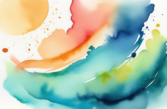 abstract background with multicolored watercolor spots from pastel colors, The concept of a postcard for inserting text with congratulations on International Women's Day, Mother's Day, happy birthday
