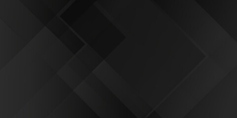 Luxury abstract black background with line pattern of geometry, Black and gray polygon square pattern with geometric lines, minimalist background in black tones with luxury stripes.	