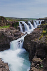 Kolugljúfur in a rocky area
