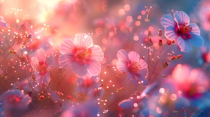 Foto op Canvas flowers close up beautiful colors and soft light © Adja Atmaja