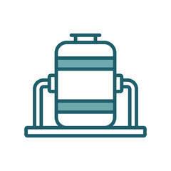 oil tank icon vector design template simple and clean