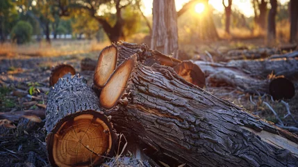  A group of cut logs. © Hareem