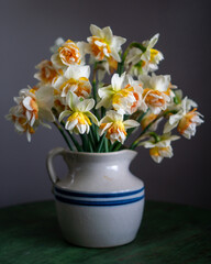 Beautiful daffodil flower bouquet in spring