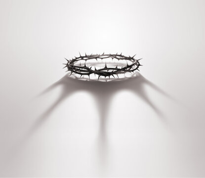 The reversal of the shadows of the crown of thorns and crown, which symbolizes the suffering and trials of Jesus, symbolizes the death of the Savior and the resurrected King.
