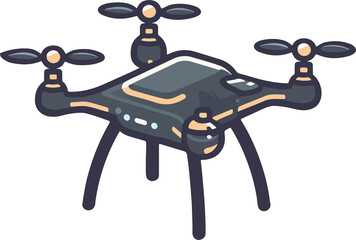 Drone illustration artificial intelligence generation.