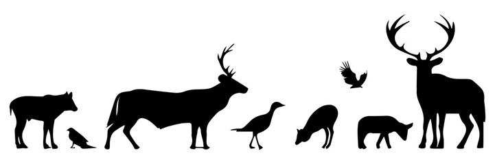 silhouette of a animal 