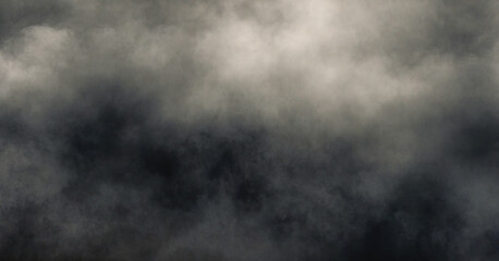 Obraz na płótnie Canvas Empty stage with smoke or fog. Dark gloomy background.