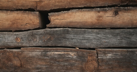 A close-up of a textured tree trunks slice background