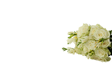PNG, bouquet of flowers, isolated on white background.